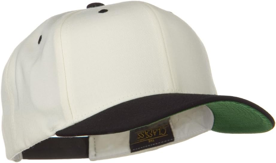 Classic Snapback Wool Blend 2 Tone Cap - Image 4