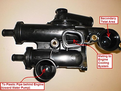 68003582Ab 902-319 Thermostat Housing Assembly For Dodge Avenger Caliber Journey Jeep Compass Patriot Chrysler 200 Sebring 2.0L 2.4L #TOP5