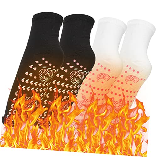 BESPORTBLE 2 Paar Socken Zum Abnehmen Elektrische Socken Für Männer Wiederaufladbare Beheizte Socken Warme Strümpfe Hohe Socken Thermotherapeutische Socken Selbsterwärmende Warme – Bild 6
