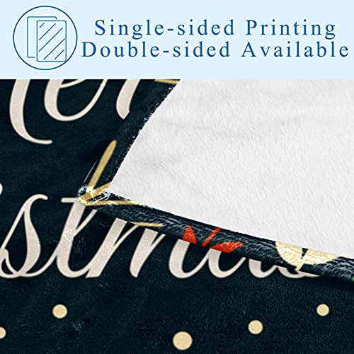Couverture douce de Noël pour canapé et camping chic 150x100 - 5
