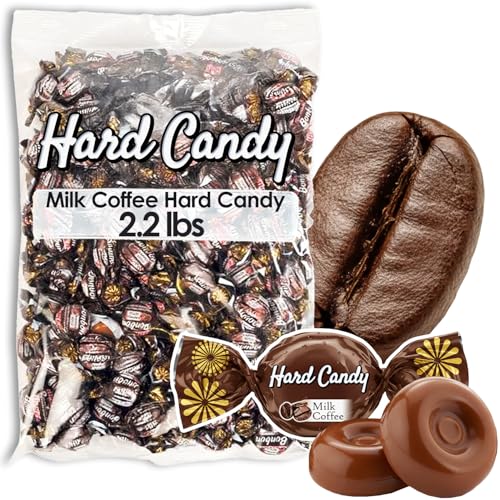 Ceres Gourmet Coffee & Milk Hard Candy Bulk 2.2 lb – Individually Wrapped Coffee and Cream Candies – Gourmet Hard Candy Bulk for Offices, Candy Buffets & Gifts