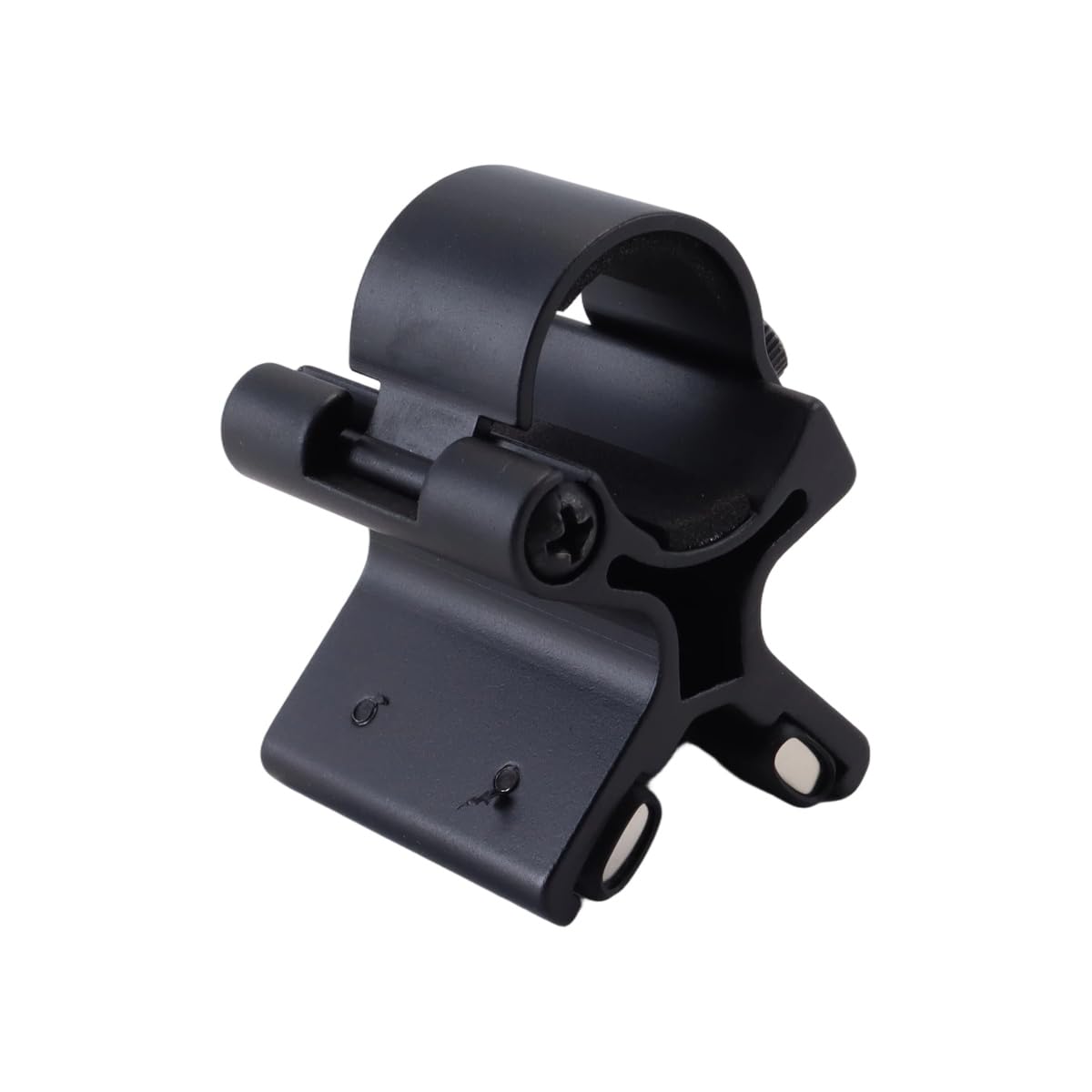 Qury Support de lampe de poche magnétique à dégagement rapide, support en fer magnétique extérieur, pour support de lampe de poche de 24 mm à 27 mm de diamètre