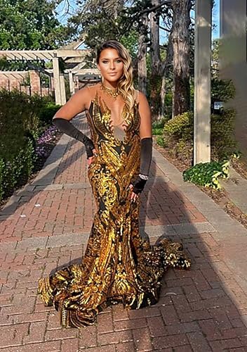 Seuqin Mermaid Prom Dresses for Women Long Lace Appliques Pageant Celebrity Evening Formal Party Gowns 2025 Elegant GL00053