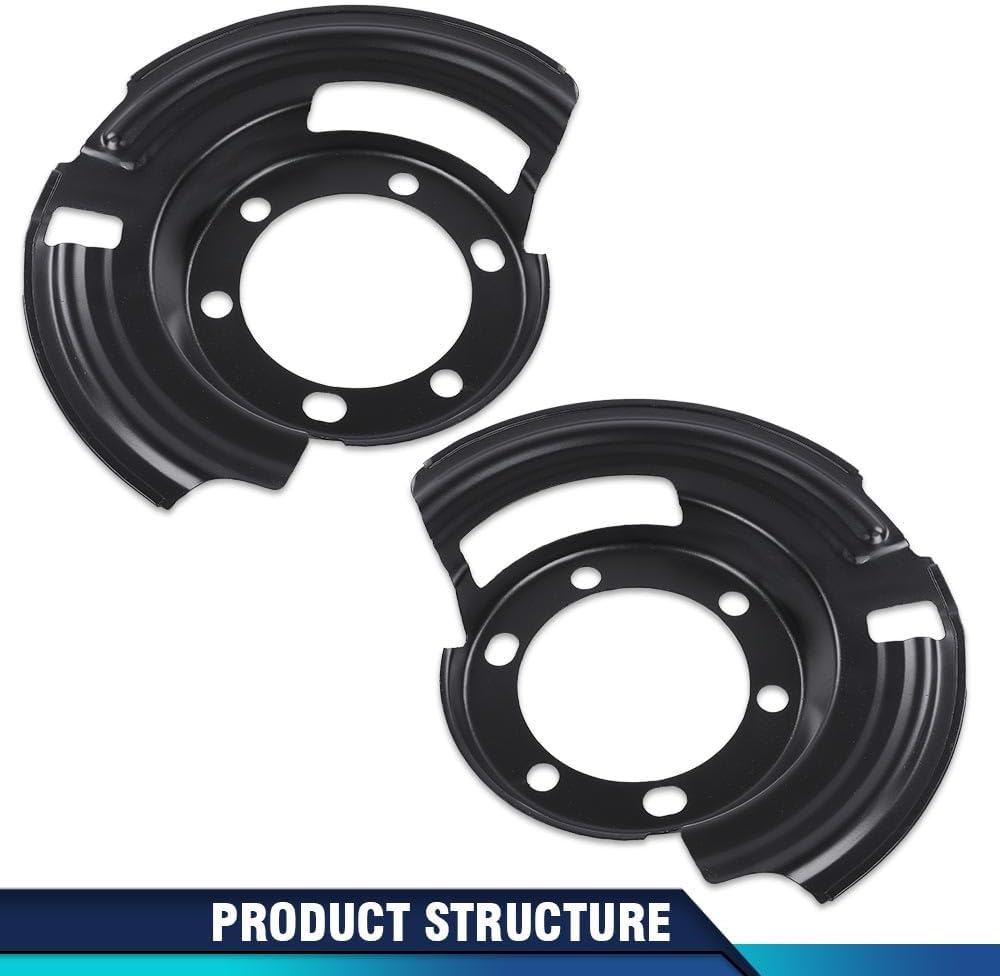 PIT66 Brake Dust Shield Front Left and Right Compatible with Jeep Cherokee XJ 1984-2001/Fit Jeep Wrangler 1987-2006/Fit Jeep Grand Cherokee 1993-1998 52005476, 52005477