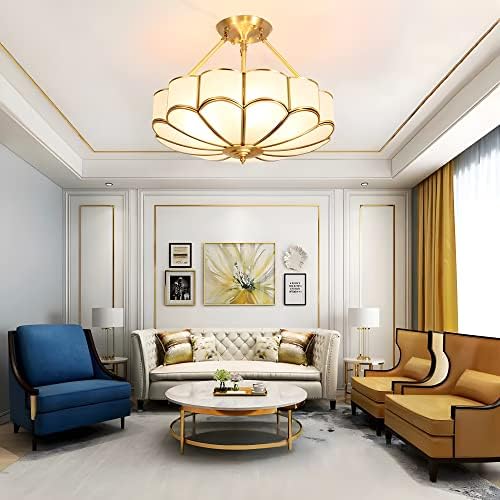 MIXL-4-Light Semi Flush Mount Ceili...