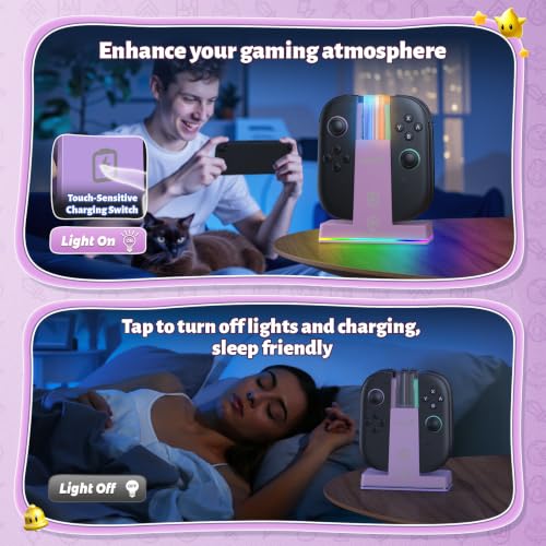 Image of FASTSNAIL Switch 2 Controller Charger Dock for Nintendo Switch 2 for JoyCon