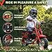 [Starts Right Up] FRP MB40 4-Stroke Mini Bike, 40CC Kids Mini Dirt Bike with No Mixing Oil Need, Easy to Assemble/Touch Protection, 18 Mph Max Speed and Support Up to 165 LBS (Red)