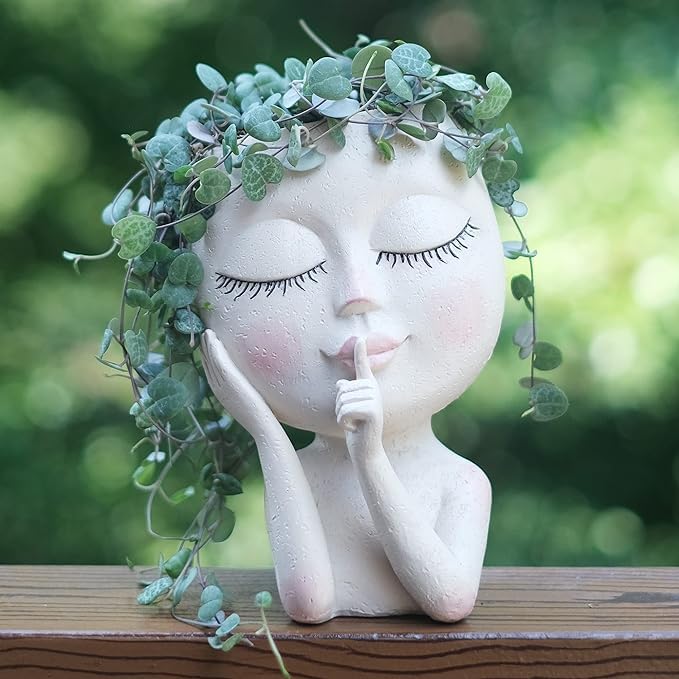 See full amazon price history chart for Wishbot Abstract Lady Face Planter Pot - Novelty Planter For Indoor Plants, Ideal For Home And Office Decoration Vase(3.74" D X 3.74" W X 7.08" H, White) Wishbot Abstract Lady Face Planter Pot - Novelty Planter For Indoor Plants, Ideal For Home And Office Decoration Vase(3.74" D X 3.74" W X 7.08" H, White) (B0D8ZKM5V3) Amazon Price History, Amazon Price Tracker