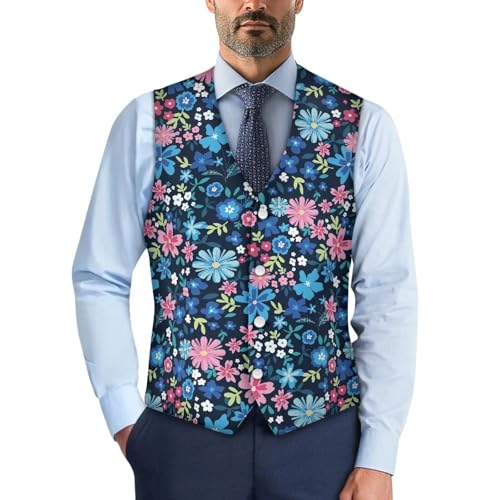 Gilet de costume à fleurs homme la solution style pour briser la monotonie du smoking