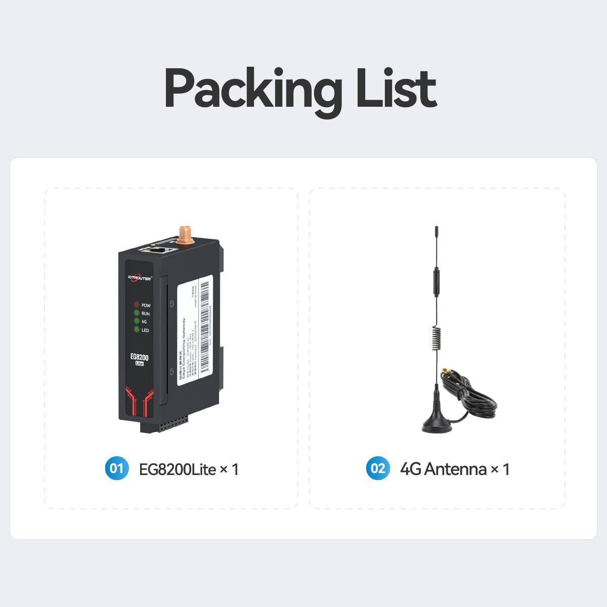 EG8200Lite Industrial IOT Edge Computing Gateway RS485 Serial to 4G LTE Ethernet Server MQTT Modbus Gateway Support OPC UA/BACnet, with NodeRed Remote Control