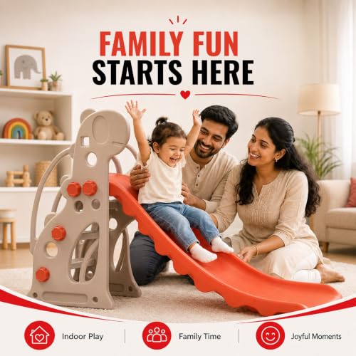 Image of Slovic Slide for Kids [2-4 Years Old] | Indoor & Outdoor Slide for Home | Kids Toys Gift | Weight Capacity of 25 KG | Sturdy Slides with Rounded Edges