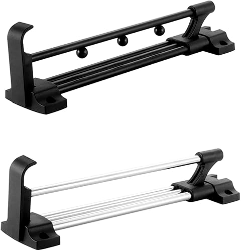Miniatura 5 de Riel de suspensión extraíble para armario, barra telescópica para armario extraíble con tornillos de montaje montada en la parte superior, color