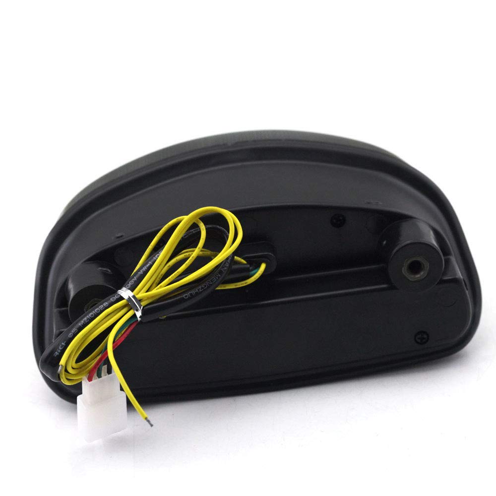Fanale posteriore per moto LED integrato Fanale freno Indicatore di direzione adatto per CBR1100XX HORNET 250 HORNET 600 (Fumo)