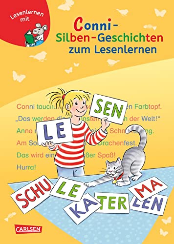 LESEMAUS zum Lesenlernen Sammelbände: Conni Silben-Geschichten zum Lesenlernen: Extra Lesetraining – Lesetexte mit farbiger Silbenmarkierung