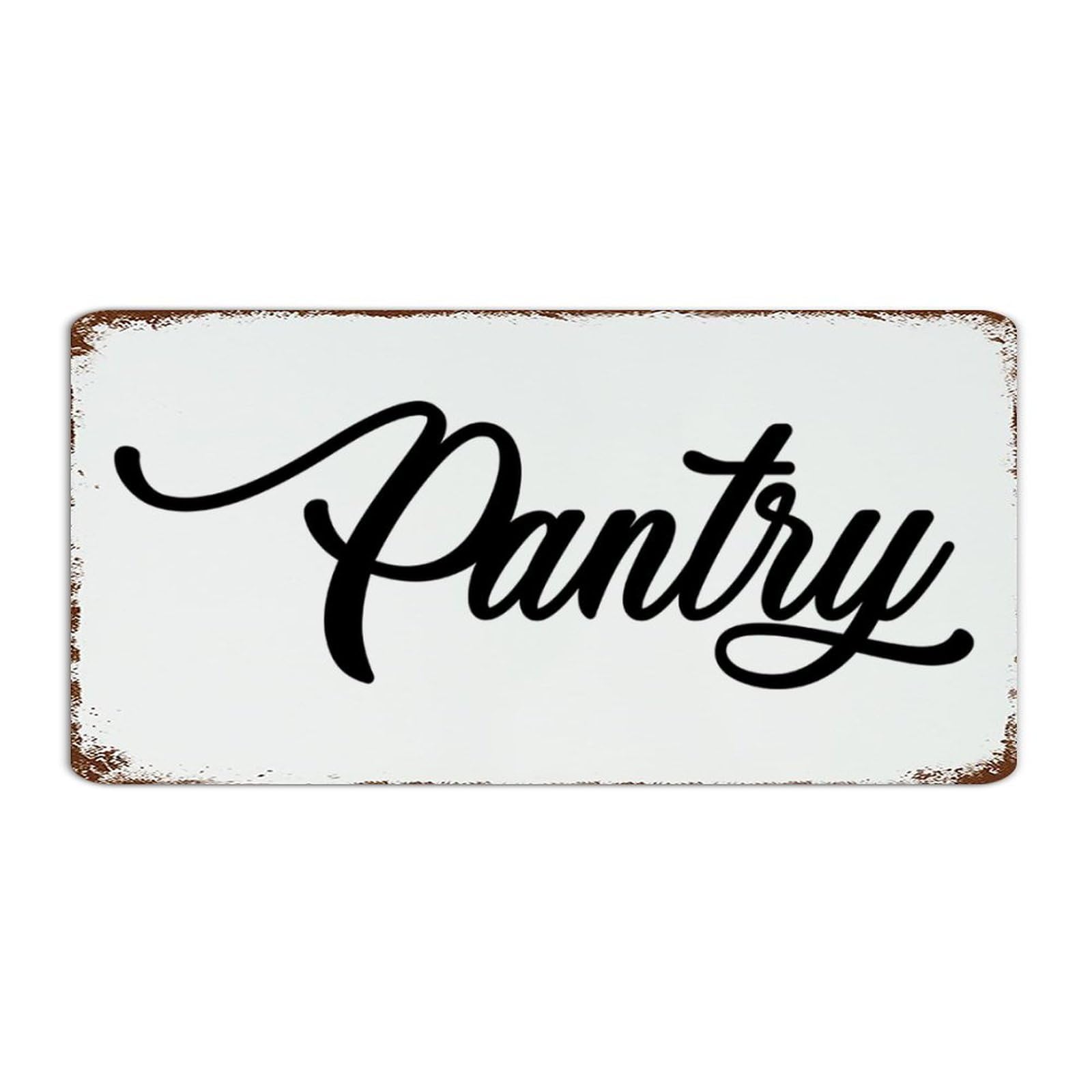 Decorative Metal Signs Pantry Home Décor Aluminum Metal Sign for Outdoor Room Garden Art Poster Gift for Pubs Club 6x12 Inch