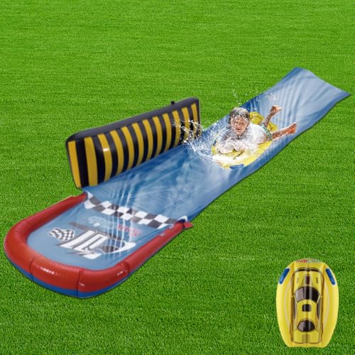 ACTOYS Wasserrutsche Garten, Single Wasser Rutschbahn, Rutschbahn...