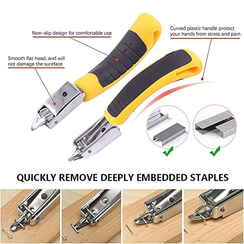 3 Pieces Heavy Duty Staple Remover Tools For Upholstery And Construction, Professional Tack Puller Set, Nail Puller For Quickly And Easily Extract All Kinds Of Nails #TOP2