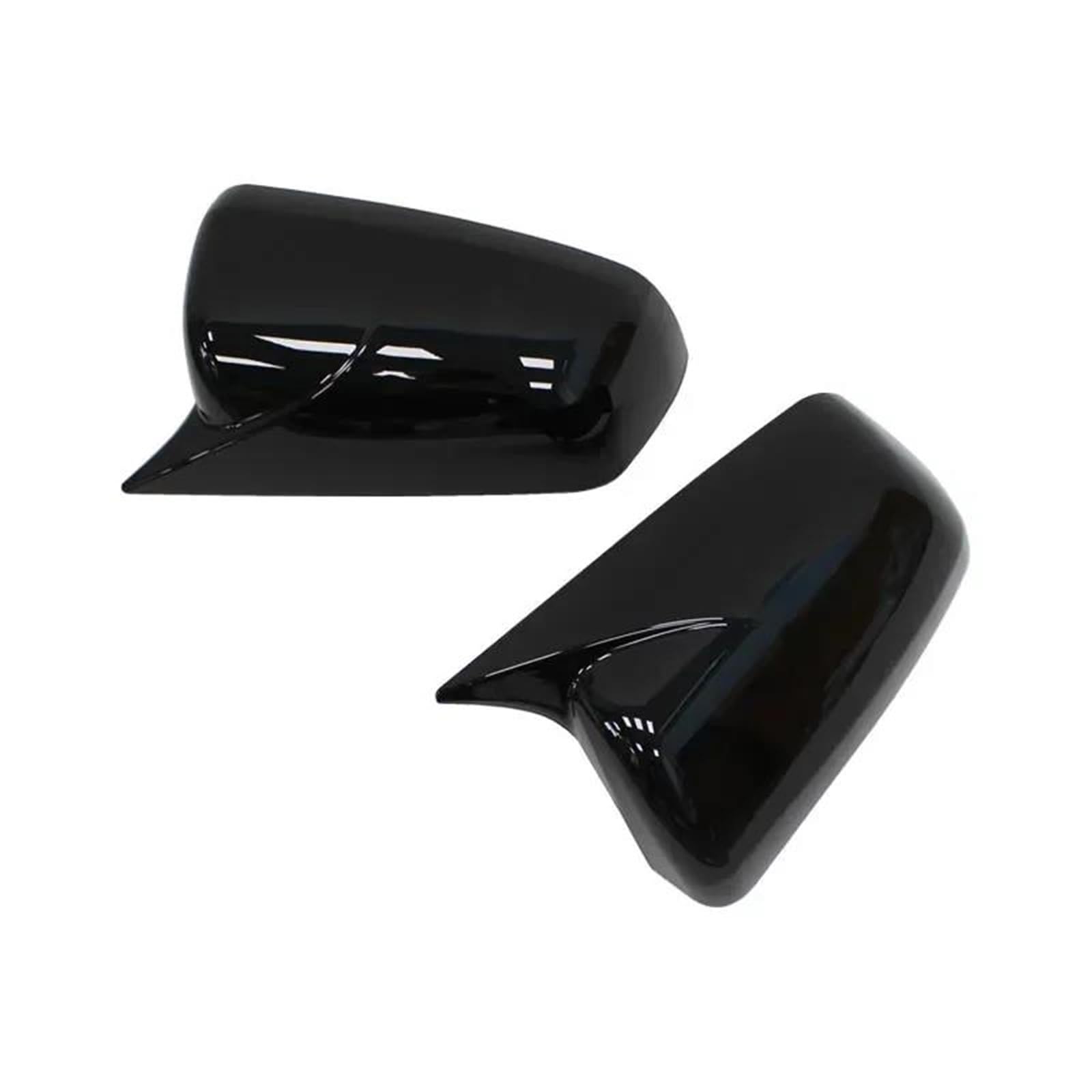 Replacement Covers Car Mirrors for Mitsubishi for Lancer for X 10 for EX for EVO 2013-2016 Side Door Rearview Mirror Cover Cap Trim Shell Car Sticker(Gloss Black)