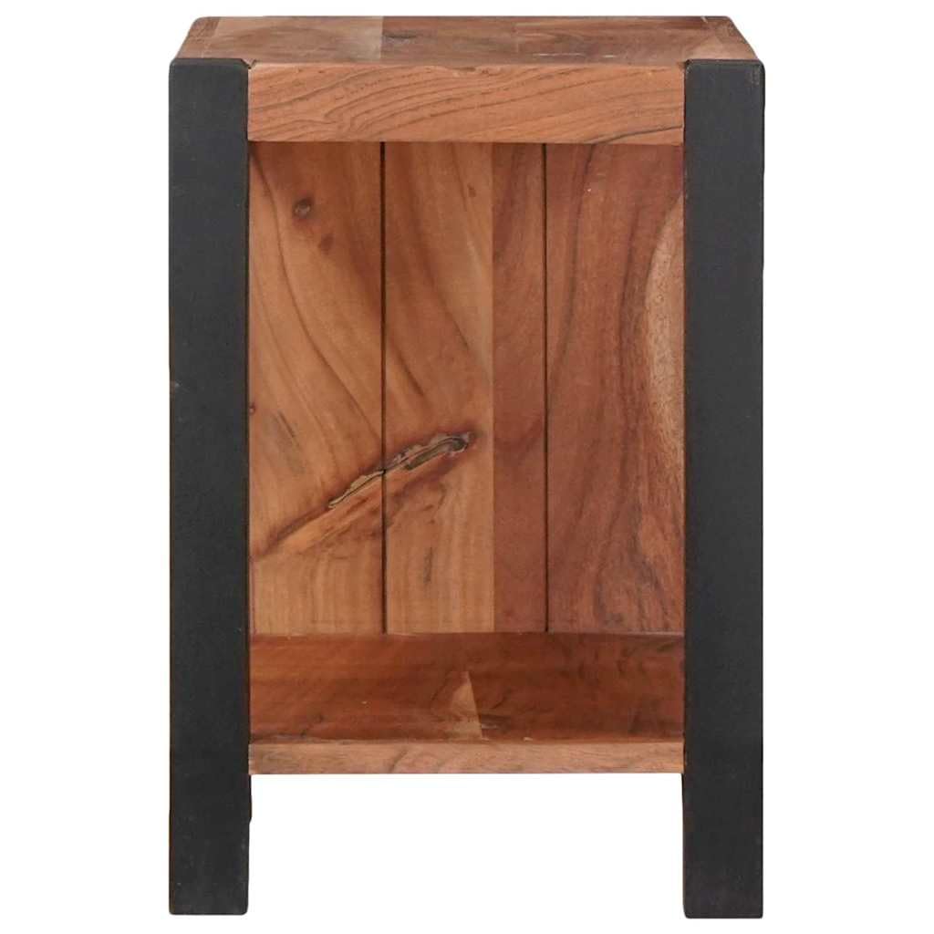 Libreria in legno massiccio di acacia, 50 x 30 x 40 cm, con 1 scomparto, per soggiorno, ufficio, cameretta dei bambini, corridoio