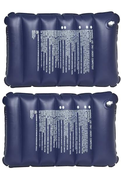 Image of Soft Comfortable Inflatable Velvet Air Pillow Cushion, Sleeping Bag, Travel Pillow (Blue, Pack of 1)