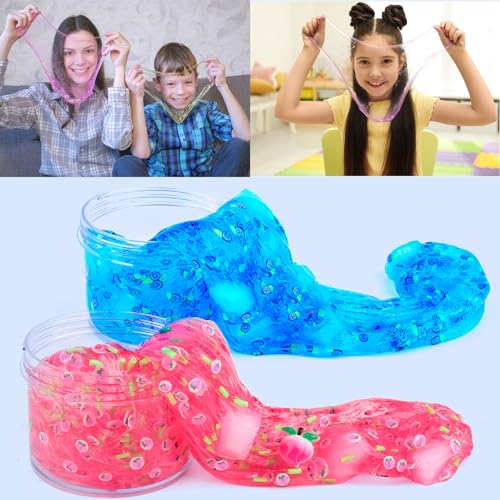 Dujuanhua N001 N002 8 Pack Jelly Cube Crunchy Slime Kit thumb #3