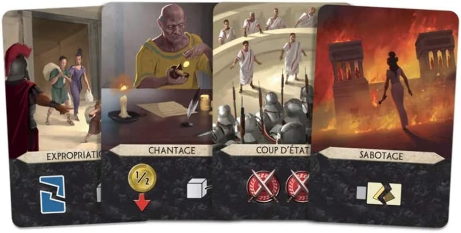 7 Wonders Duel Agora Board Game EXPANSION | 2 Player Game| Strategy Board Game | Civilization Board Game for Game Night | Board Game for Couples | Ages 10+ | Made by Repos Production