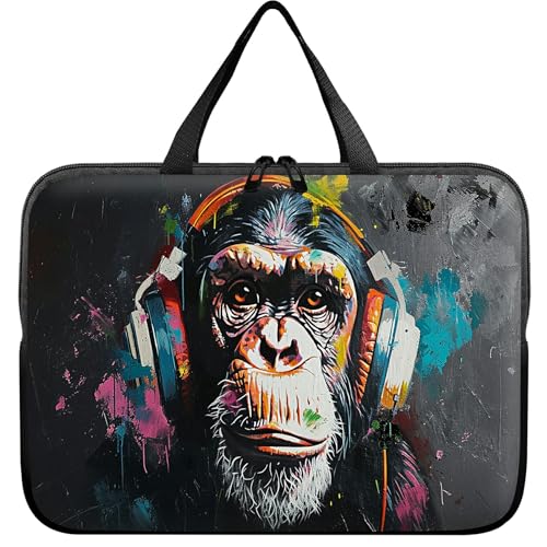 Laptop Sleeve Case Bag 15 inch, Music Monkey Slim Carrying Case Durable Handbag Travel Laptop Bag for 15 inch MacBook Air M3/M2/15 Pro/Surface Laptop 7/6/5/4/3/ Dell XPS 15 Plus