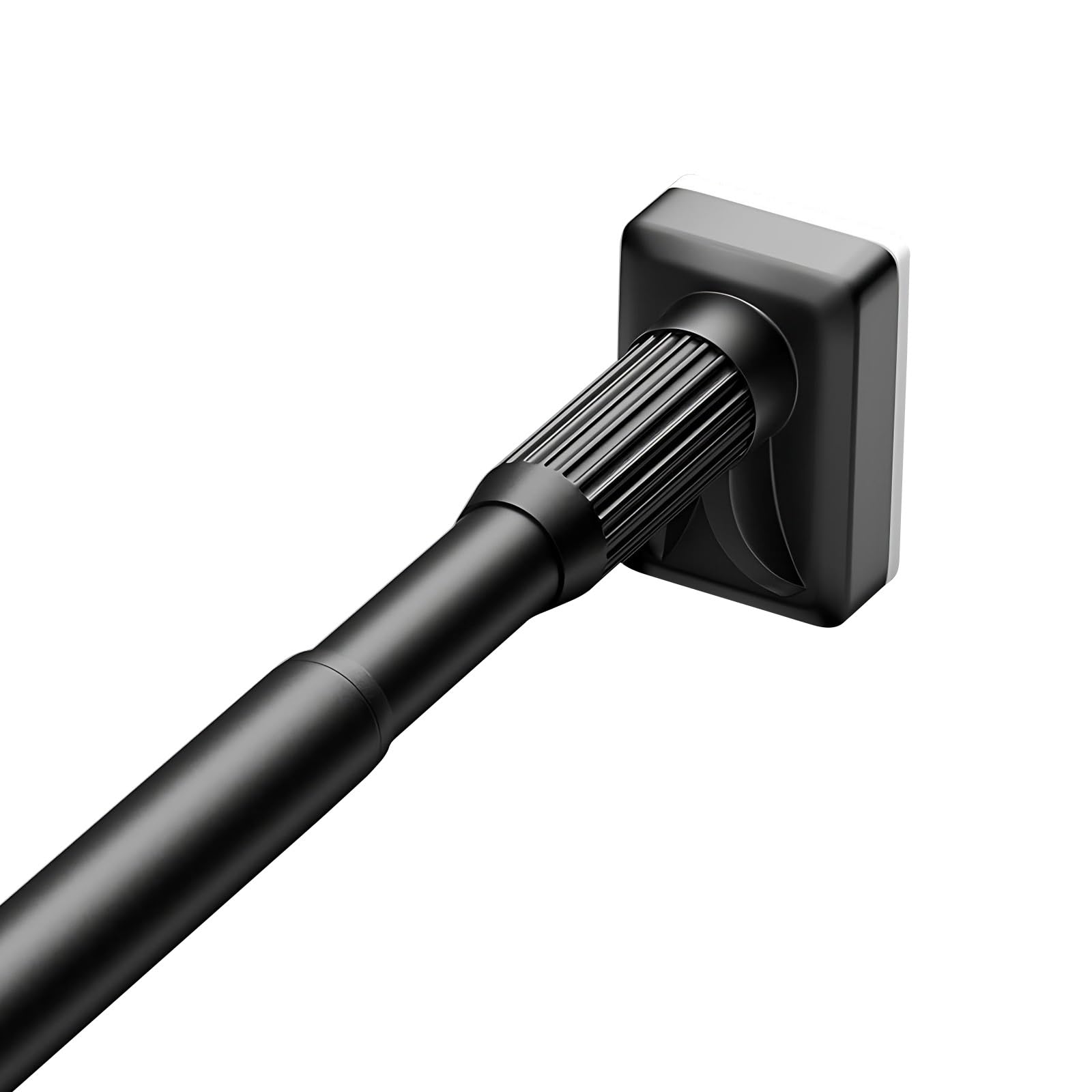 GLDYTVF Adjustable Shower Curtain Rod 40-350cm Telescopic Tension Curtain Rod No Drill Installation for Bathroom & Kitchen Black 110-190cm (43"-78")
