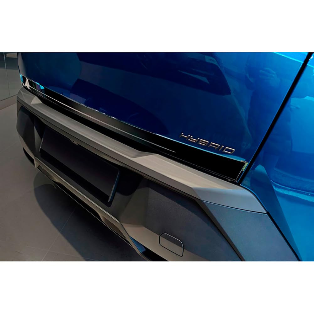 Avisa Schwarz Chrom Edelstahl Heckklappenzierleiste kompatibel mit Peugeot 3008 III 2024-