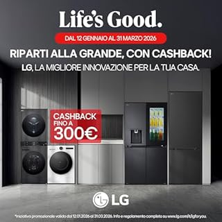 LG RH18U8AVCW Asciugatrice Smart 18kg, Classe A+++, Pompa di Calore DUAL Inverter, Motore Direct Drive, Intelligenza Artificiale AI Dry, Condensatore Autopulente, Wi-Fi, Serie U8, Bianca
