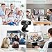 immagine 2Aiglam Webcam, USB Webcam,PC Webcam Full HD con Microfono Stereo elecamera PC Microfoni Audio Stereo ridurre Il Rumore per Video Chat e Registrazione(Nero 1)