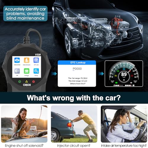 OBD2 diagnosis coche Journeyside V320 lector de código motor 5