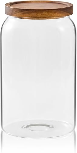 Miniatura 9 de Sweejar Tarros de vidrio para organización de la lavandería, contenedor de cápsulas de lavandería de 90 onzas, tarros de vidrio para almacenamiento