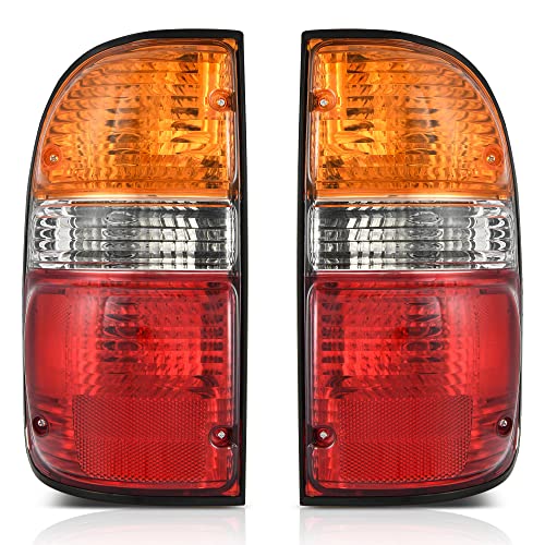 AUTOSAVER88 Rear Taillight Tail Lamp Brake Lamp With Bulb Inside Compatible with 2001-2004 01 02 03 04 Tacoma Rear Taillight Brake Lamp - Passenger and Driver Side