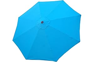 LAKE BLUE Umbrella Replacement Canopy for 10ft 8 Ribs (Canopy Only)