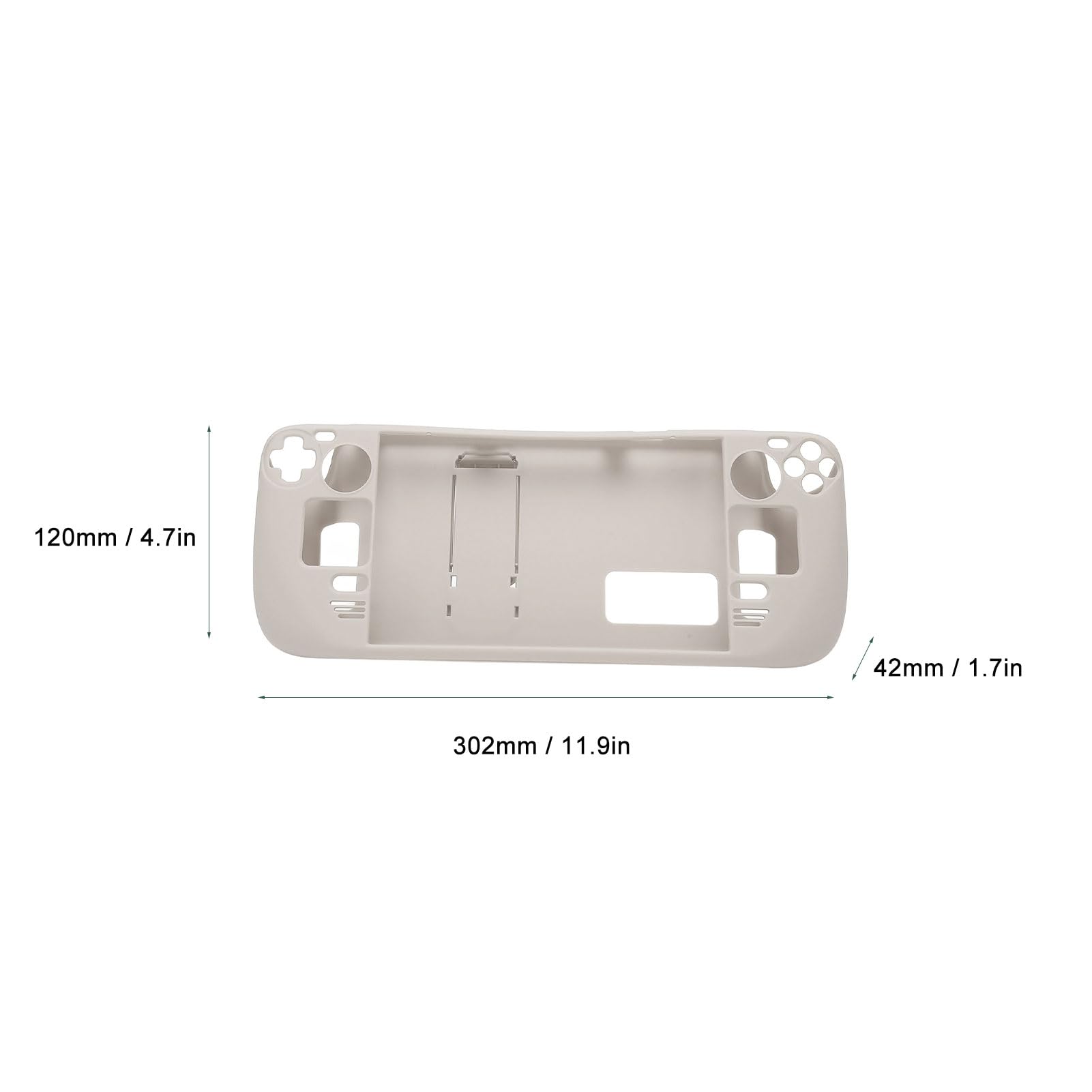 Étui de Béquille pour Steam Deck étui de Protection Complet pour Steam Deck Antichoc Antidérapant Accessoires Anti-Collision avec Fonction de Support (Céramique Blanche)