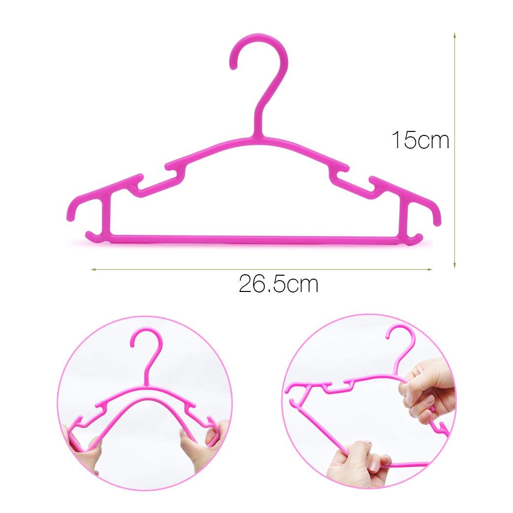Grucce per bambini grucce resistenti per bambini e neonati Set di 40 pezzi 27CM + 10 pezzi Organizzatore