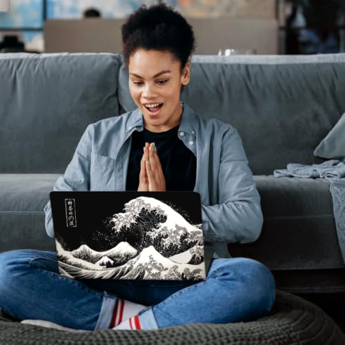 Vinilo para portátil impermeable súper resistente a arañazos protector de 15.6 pulgadas ukiyo-e 8