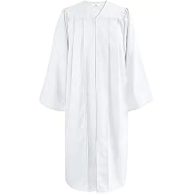 goprety Matte Choir Robes for church Baptism Officiant Confirmation Costume, Graduation Gown for School, Pastor Judge Robe