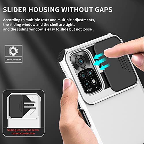 Funda para Xiaomi Redmi Note 11S 4G a prueba de golpes carcasa rígida con soporte tridimensional 5