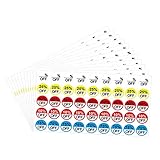 3/4 Inch Blank Price Stickers Labels for Retail Store Circle Pricemarker Label(1530 PCS Multi Color)