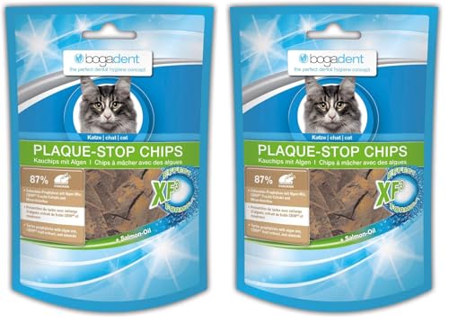 Bogar AG Bogadent Plaque-Stop Chips per gatti, 50 g (Confezione da 2)