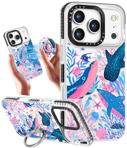 Coque de téléphone antichoc iPhone 17 Pro Max cadeau motif baleine pour fille
