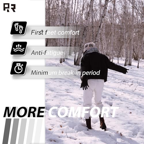 ROCKROOSTER SAP130 Mantua 8" Zipper Motorcycle Boots Combat Casual Dress Boots - Soft Toe Oiled Crazy Horse Leather Work Boots with Slip-Resistant Rubber Sole (Medium Width)4