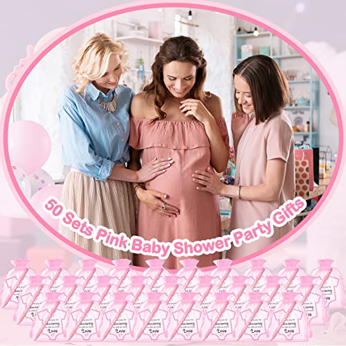 50 sets bolígrafos para baby shower color rosa TaoBary miniatura 7