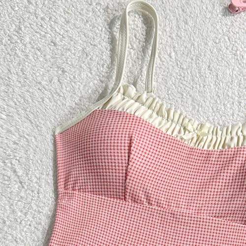 Tankini maillot de bain floral gainant à nœud ajustable dos nu
