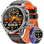 Hwagol Military Smart Watch for Men, 1.52" HD Smart Watches with Heart Rate/SpO2/Sleep Monitor, 110+ Sports Modes Fitness Tracker, 500mAH Battery Led Flashlight Outdoor Smartwatch for iOS Android