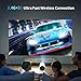 YSIRFD The Pure Project The Pure Projector 4K WIFI Mini Projector HD Pure Project Projector Mini Portable Automatic Keystone Correction HD Projector Portable Outdoor/Indoor Movie Projector Christmas