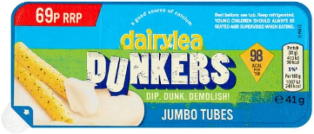 Dairylea Dunkers Jumbo Tubes Cheese Snack 41g x 15