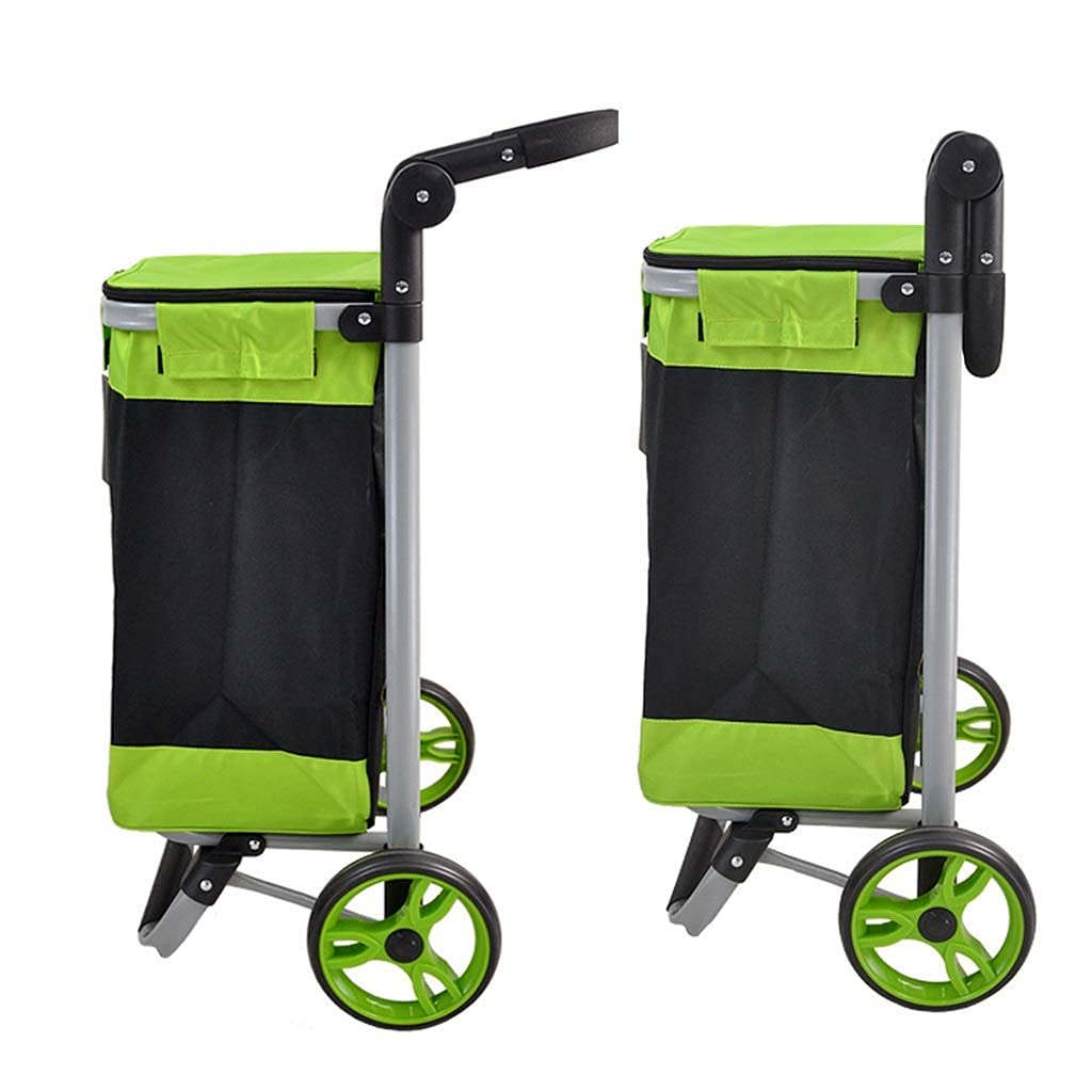 Multifuncional de Almacenamiento de la Carretilla, Carros de la Compra Plegable de Compras de Comestibles Compras Compras Salgo Pequeño Carro/Carro Portátil Ancianos Paseando Gran Capacidad A